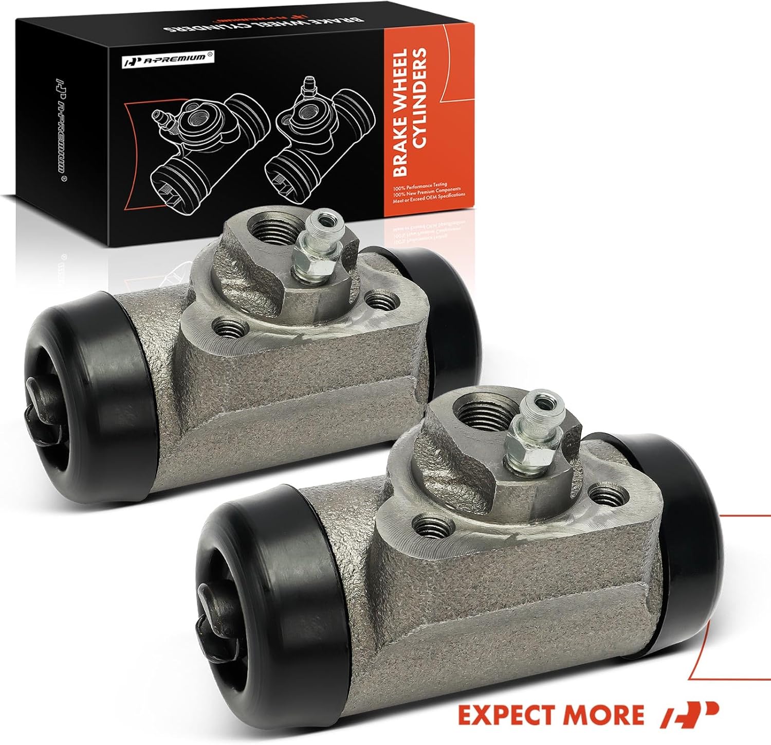A-Premium Rear Drum Brake Wheel Cylinder Compatible with Chevrolet and GMC Models - Silverado 1500 2006-2008, Silverado 1500 HD 2005-2006, Sierra 1500 Classic, Sierra 1500 HD Classic, 2-PC Set