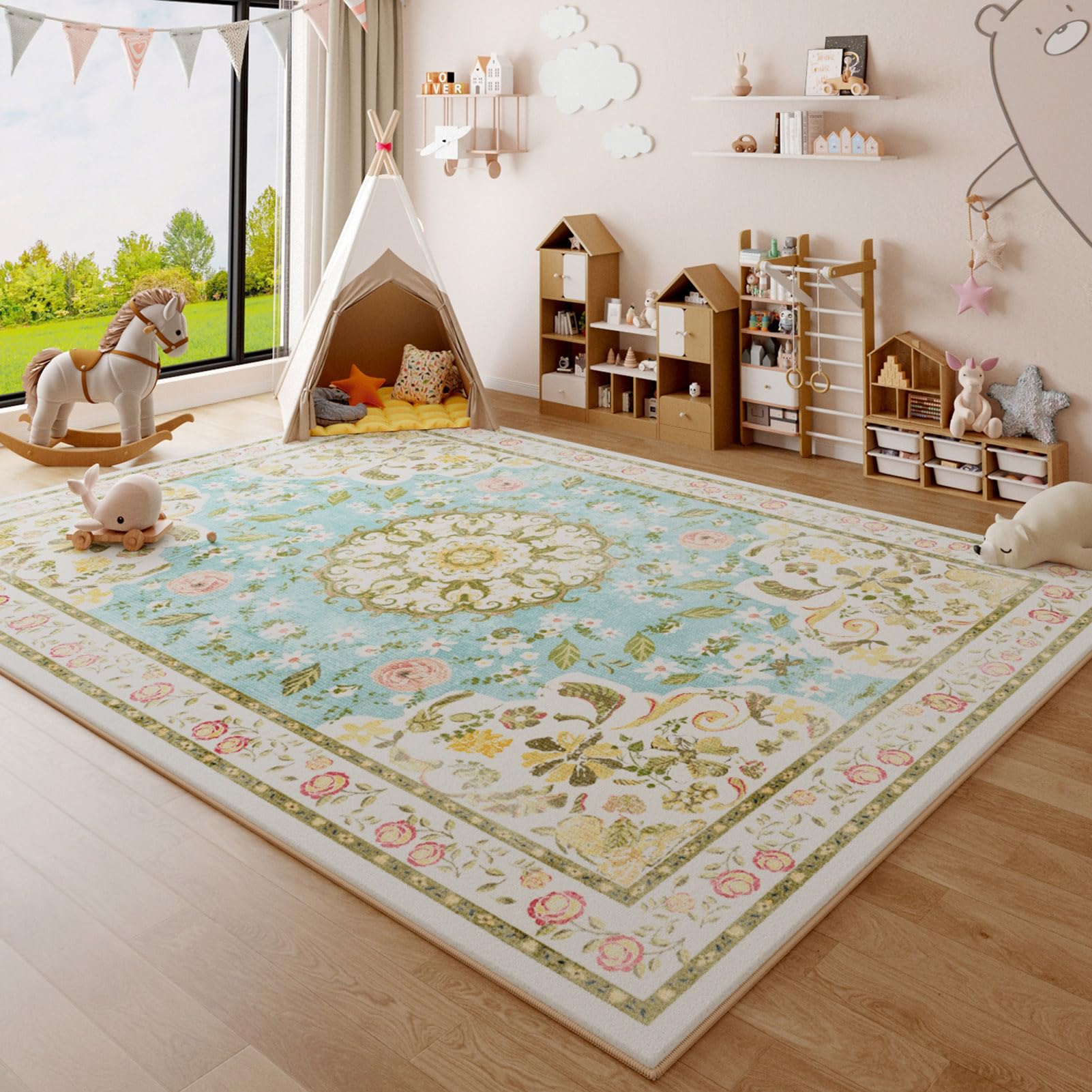 Tapis pour enfants lavable fini les taches et les glissades