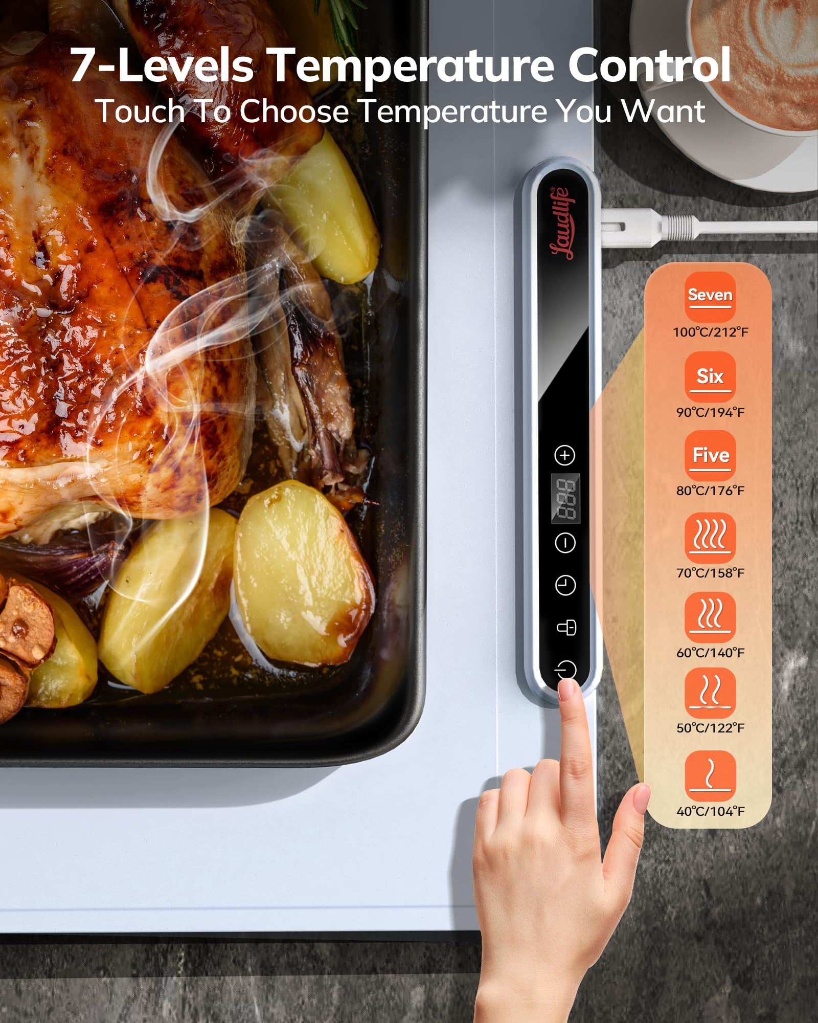 Amazon.com: Laudlife Electric Warming Mat for Food, Roll-Up