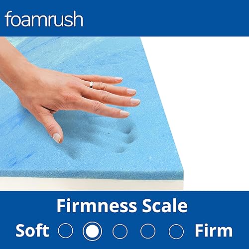 Miniatura 27 de FoamRush Litera de 3 pulgadas (28 x 72 pulgadas) de repuesto de colchón de espuma de alta densidad con funda de algodón, firmeza media, soporte