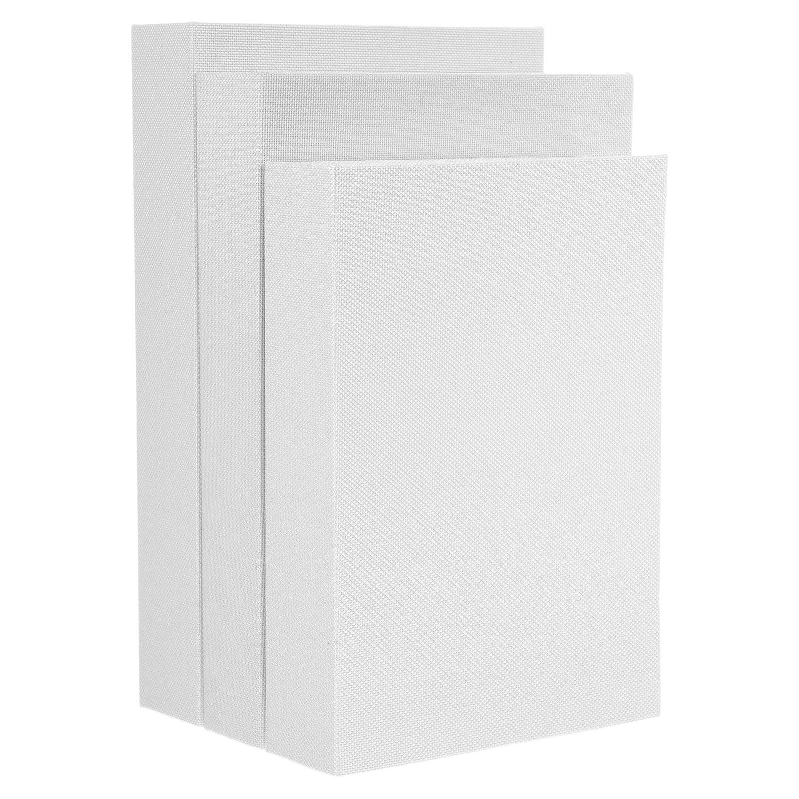 Boîtes de rangement compartiment caché Abaodam style vintage blanc en lin pour bureau