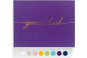 Elegant Purple Guest Book: Preserve Precious Memories at Unforgettable Gatherings