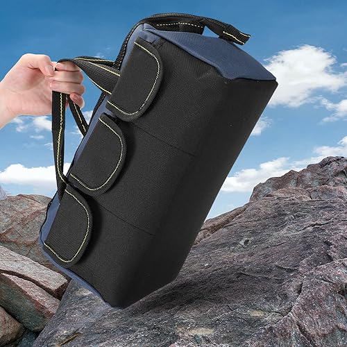 Miniatura 9 de Silkfly 8 bolsas de herramientas para hombres resistentes con fondo duro impermeable y boca ancha, bolsa grande de herramientas, organizador de