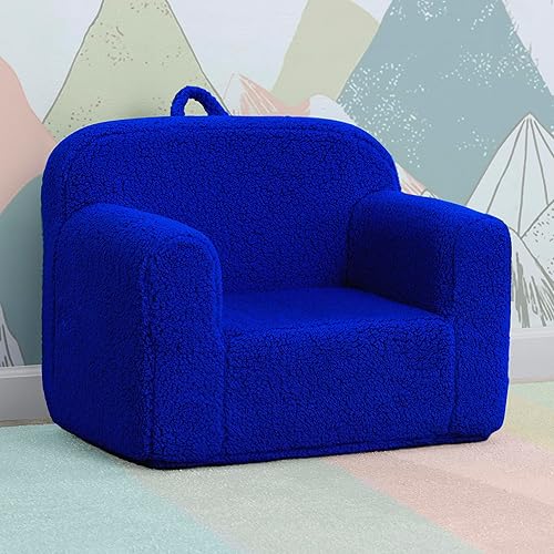 Miniatura 87 de Delta Children Sherpa Cozee Chair - Silla de espuma para niños a partir de 18 meses, color azul polvo Azul polvoriento,Crema,Rosa