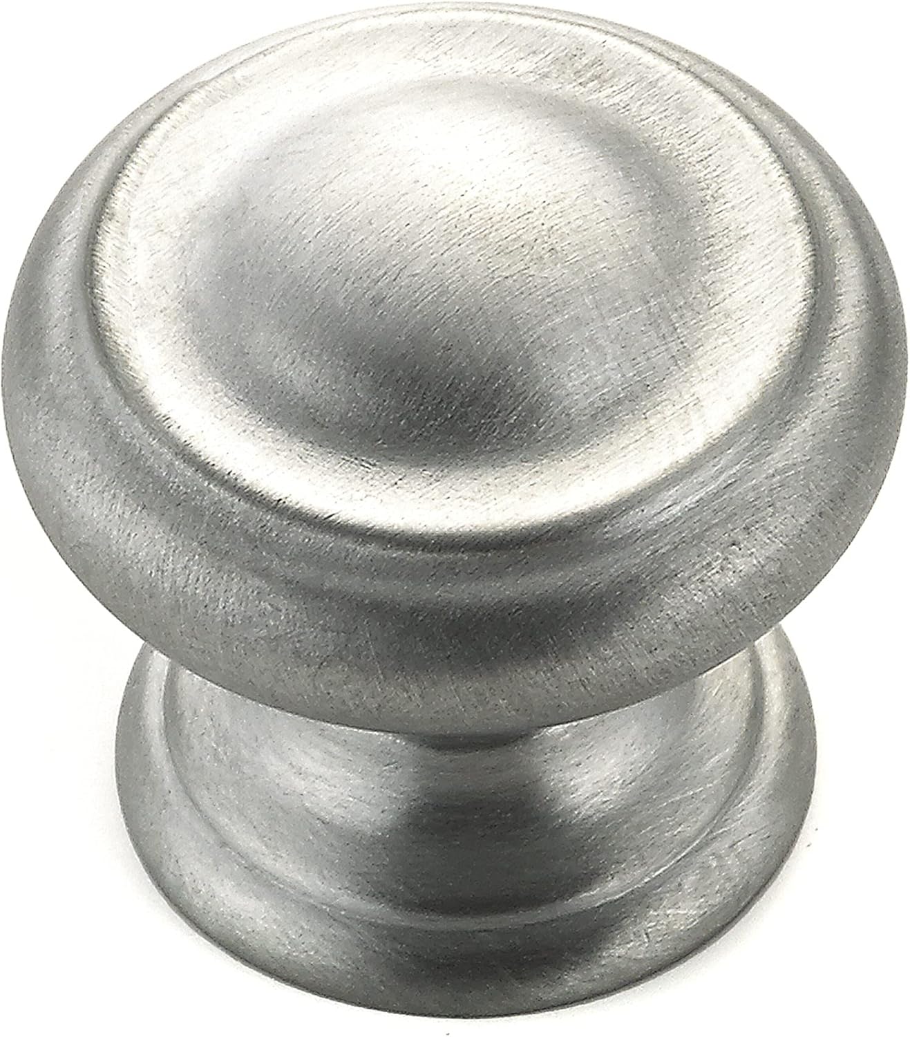 Richelieu Hardware BP8632175 Sutton Collection 1 3/16-inch (30 mm) Brushed Chrome Traditional Cabinet and Drawer Knob for Kitchen, Bathroom, and Furniture