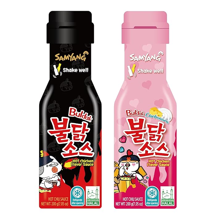 Buy [ 2 SETS ] Samyang Sauces (1 ORIGINAL HOT BLACK SAUCE) (1 CREAM