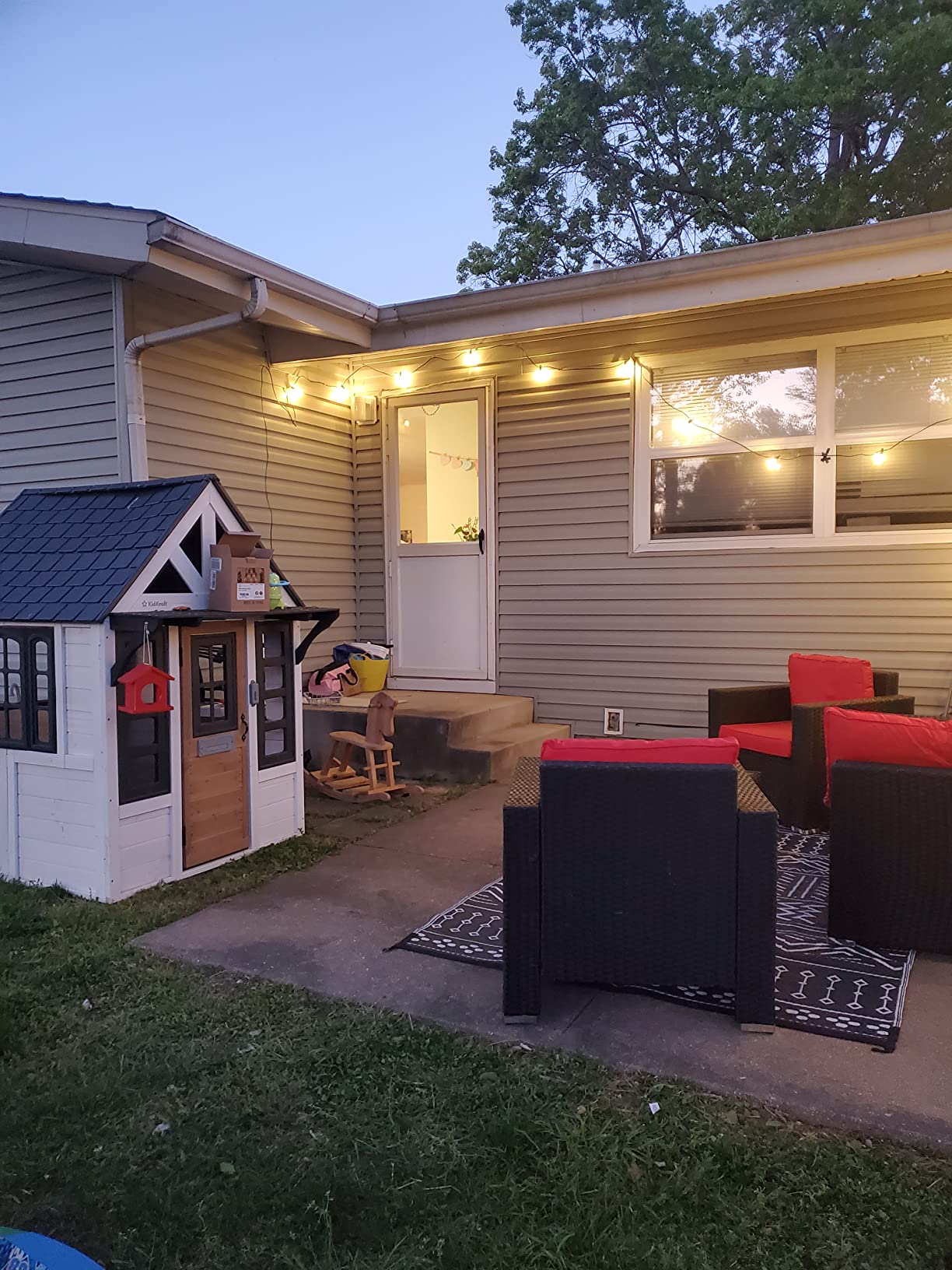 18/mo Finance ide·o Patio Furniture Sets Backyard Furniture 7 PCS