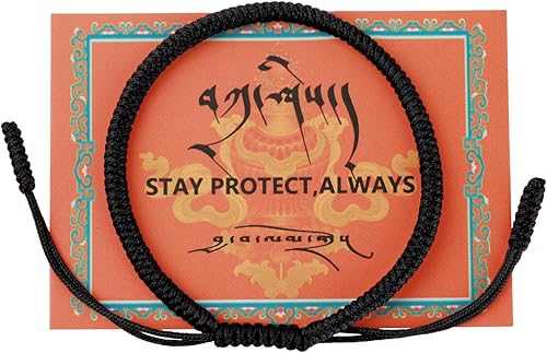 Miniatura 9 de ioieia 2ps Authentic blessed Tibetan monks handmade Dorje Knot protection bracelet for women and men with a talisman.Red string bracelet-mens