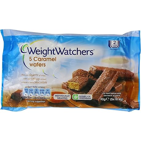 Weight Watchers 5 Caramel Bremner Wafers 92g Value Pack