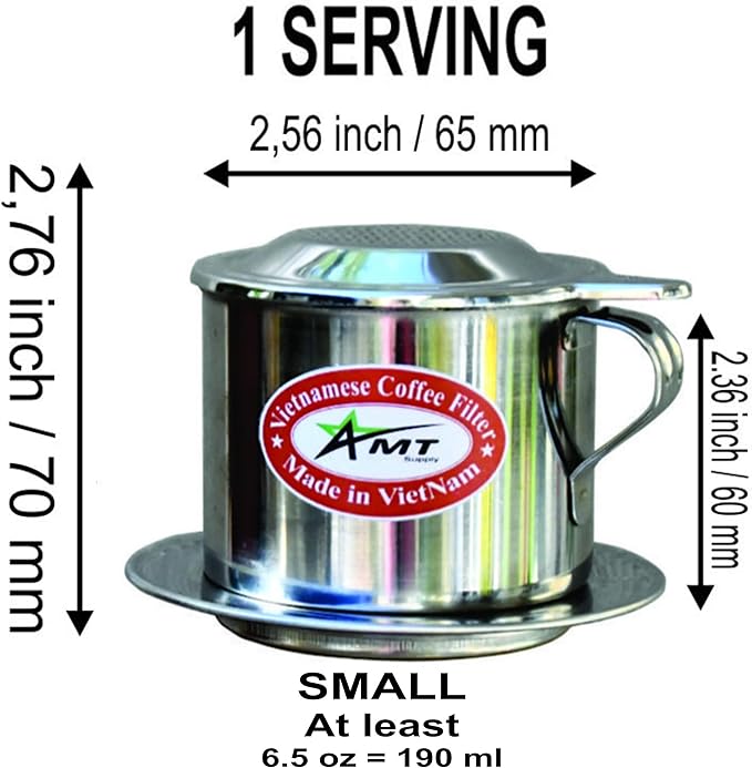 Cafetera de Goteo Manual para Café Vietnamita con Capacidad de 6.5 Onzas miniatura 3