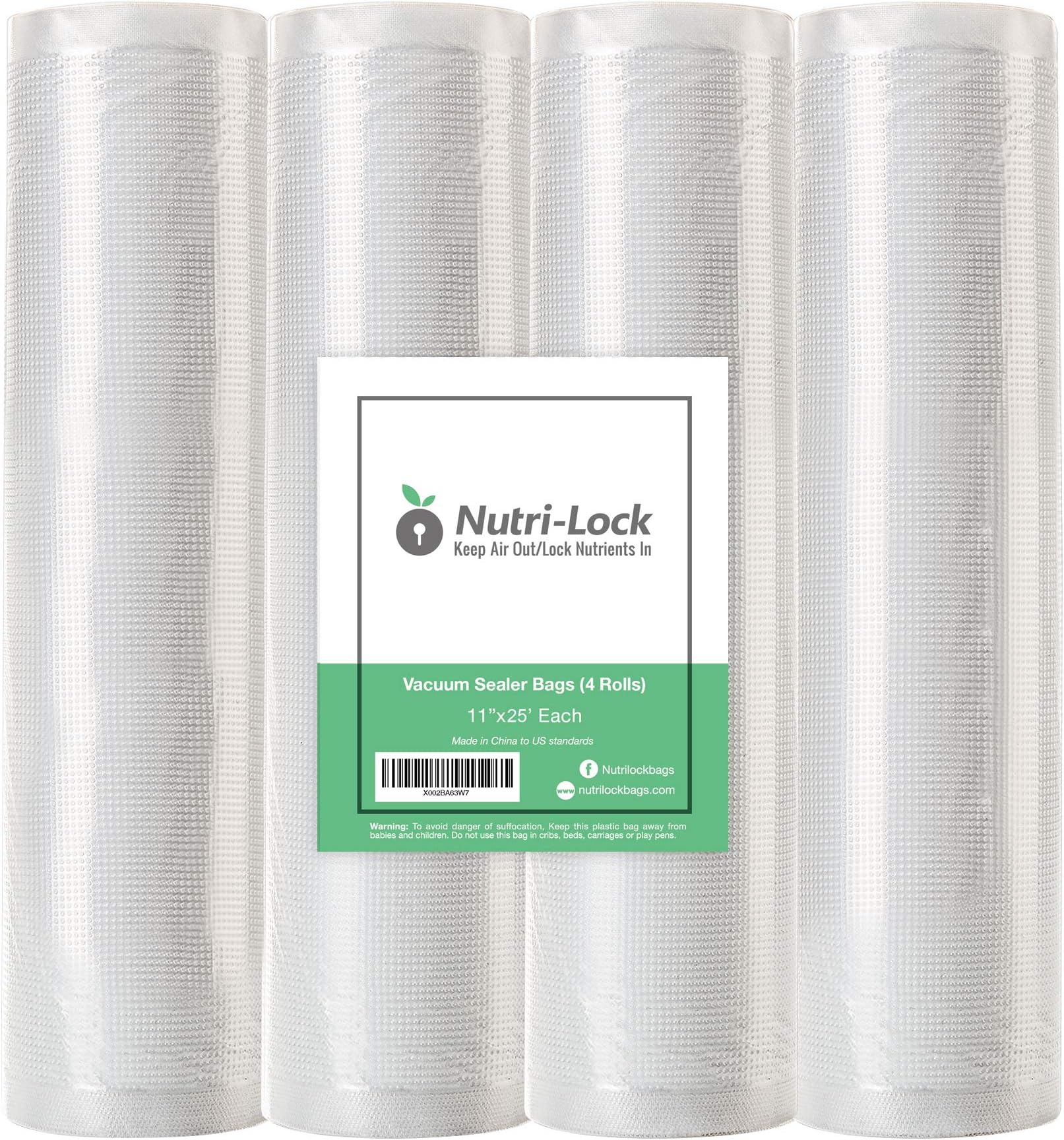 Quart and 11x25 11"x25' Rolls (4-Pack) transparent
