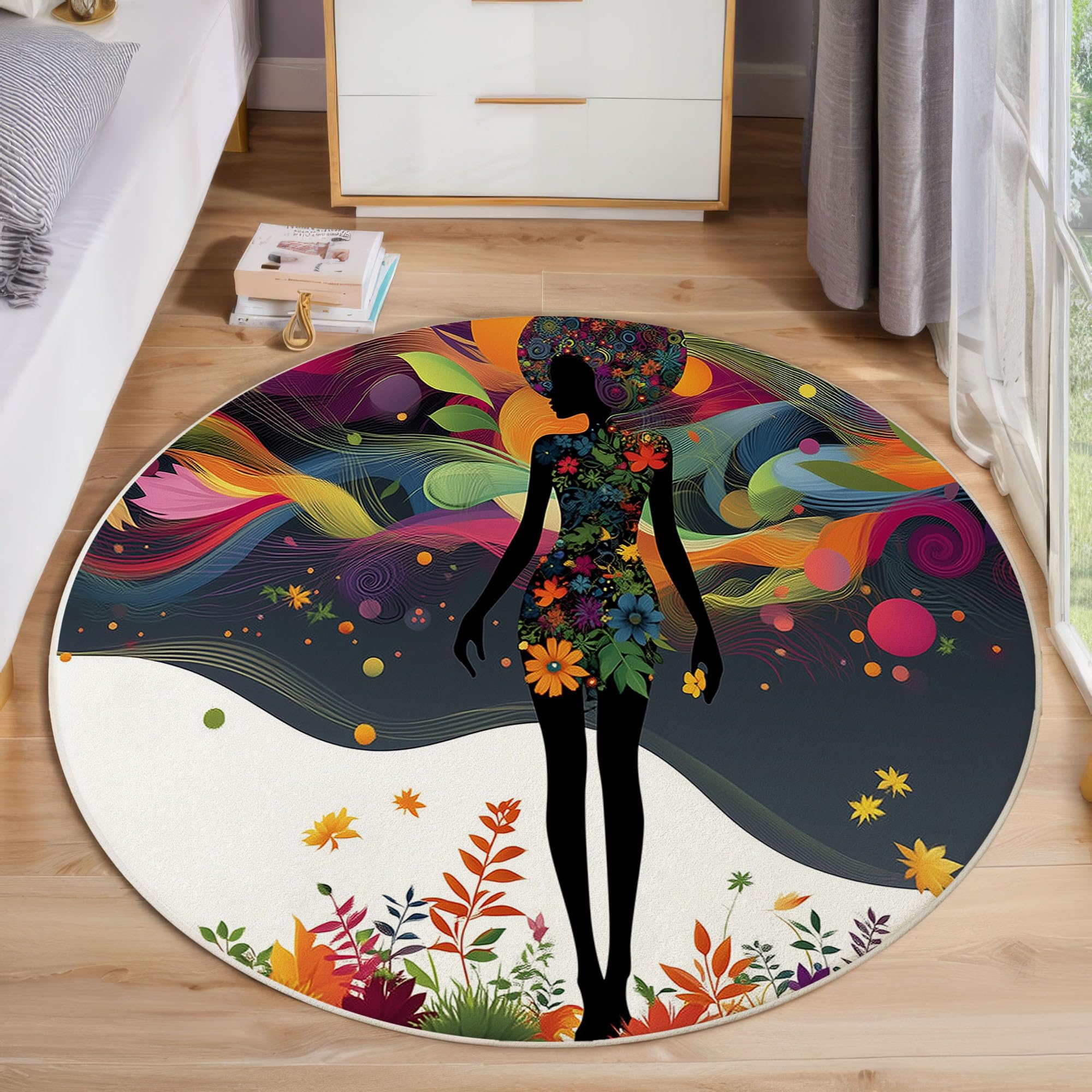 Tapis gris foncé poil court doux 100 cm : ne glisse pas et se lave en machine