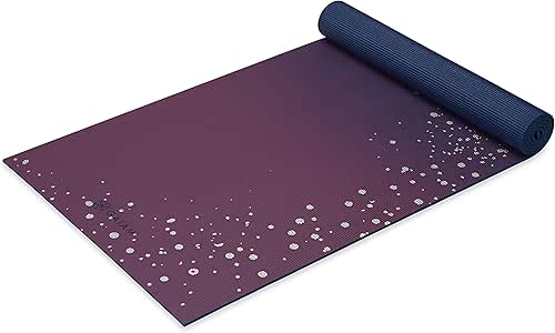 Gaiam Yoga Mat - Premium 6mm Print Extra Thick Non