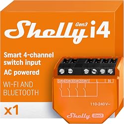 Shelly i4 Gen3, Wi-Fi 4-digit input controller for Shelly…