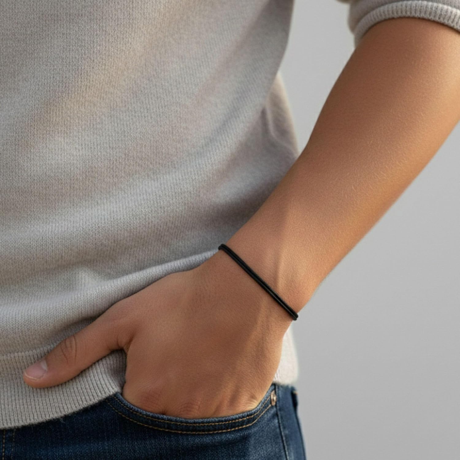Luck Strings Adjustable Wax Nylon Cord Bracelet, Waterproof, Unisex for Men & Women, Nautical Rope Surfer Style, Minimalist Sailor Knot