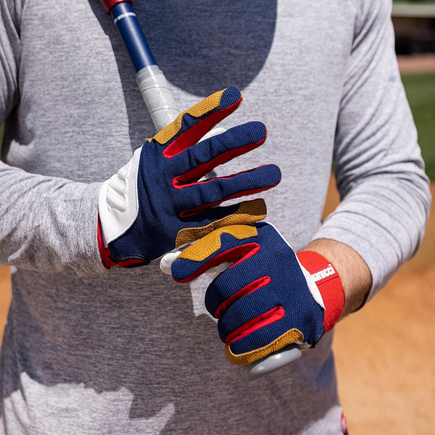 Marucci Blacksmith Full-Wrap Baseball Batting Gloves - Image 3
