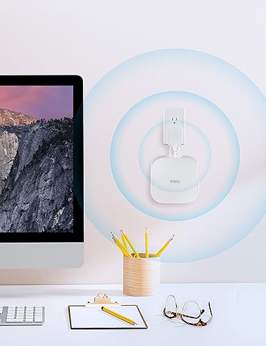 Vista 8 de COOLWUFAN Wall Mount Holder for eero Pro 6/6E Home WiFi System - Simple and Sturdy Stand Bracket for Tri-Band Mesh Wi-Fi 6 System (White, 3 Pack)