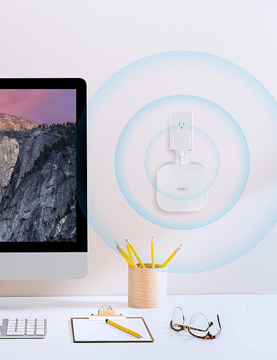 COOLWUFAN コンセント壁取り付けホルダー 2個パック eero Pro 6 Pro 6E用