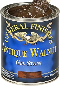 General Finishes Oil Base Gel Stain, 1 Pint, Antique Walnut