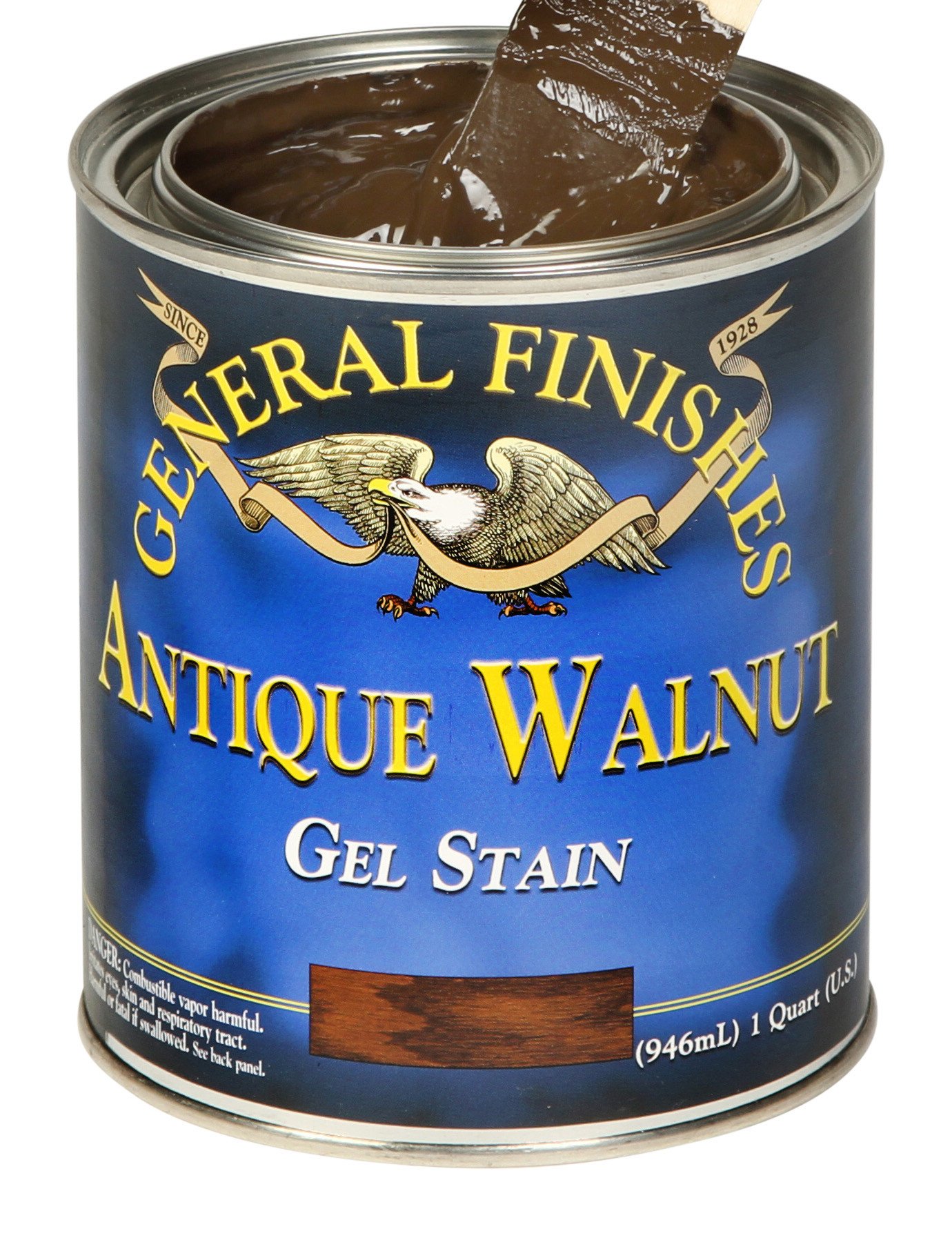 Oil Base Gel Stain, 1 Quart, Antique Walnut