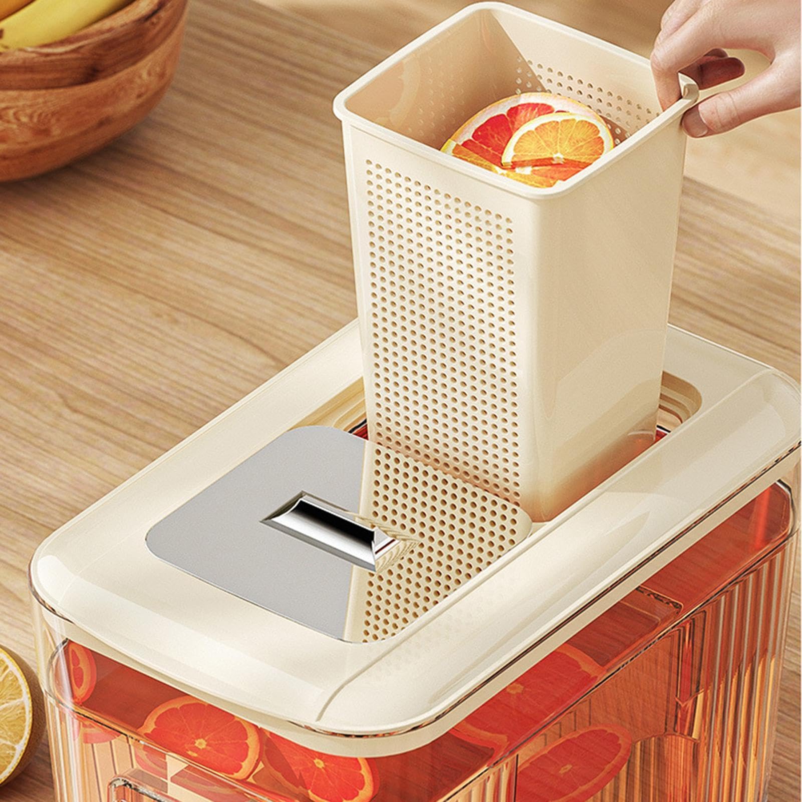 Dispensador De Bebidas con Grifo, 6L Dispensador De Agua para Frigorífico, Dispensadors De Limonada Recargable, Reutilizable Recipiente De Agua Frigorífico, Dispensadors De Jugos para Jugos, Bebidas