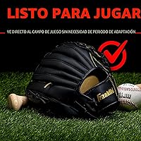 Vista 6 de Franklin Sports Field Master Baseball + Softball Glove - Field Master Adult + Youth Baseball + Softball Mitt - Men's + Women's Gloves - Right Hand