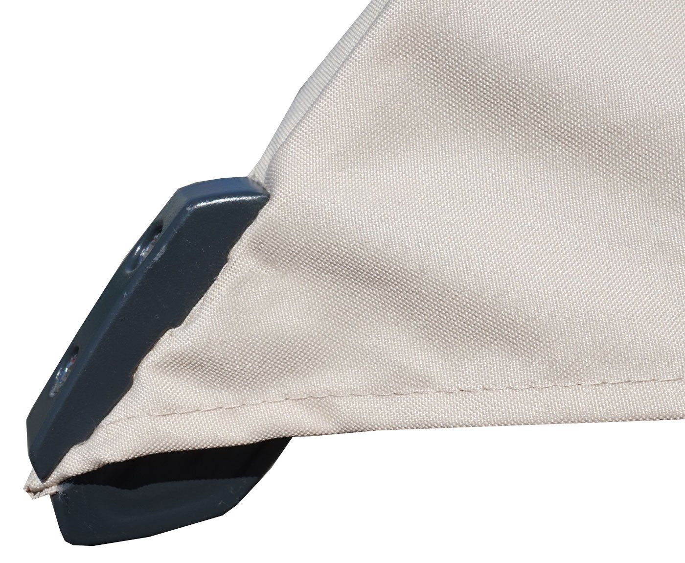 Mendler Gastronomie-Luxus-Sonnenschirm HWC-D20 5x5m - creme | XXL-Schirm, Marktschirm, (Ø7,2m), Polyester/Alu, 90kg