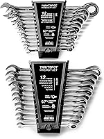 Vista 1 de 24pc IN/MM TIGHTSPOT Ratcheting Wrench Set - MASTER SET Including Inch & Metric With Quick Access Wrench Organizer - Our standard in combination