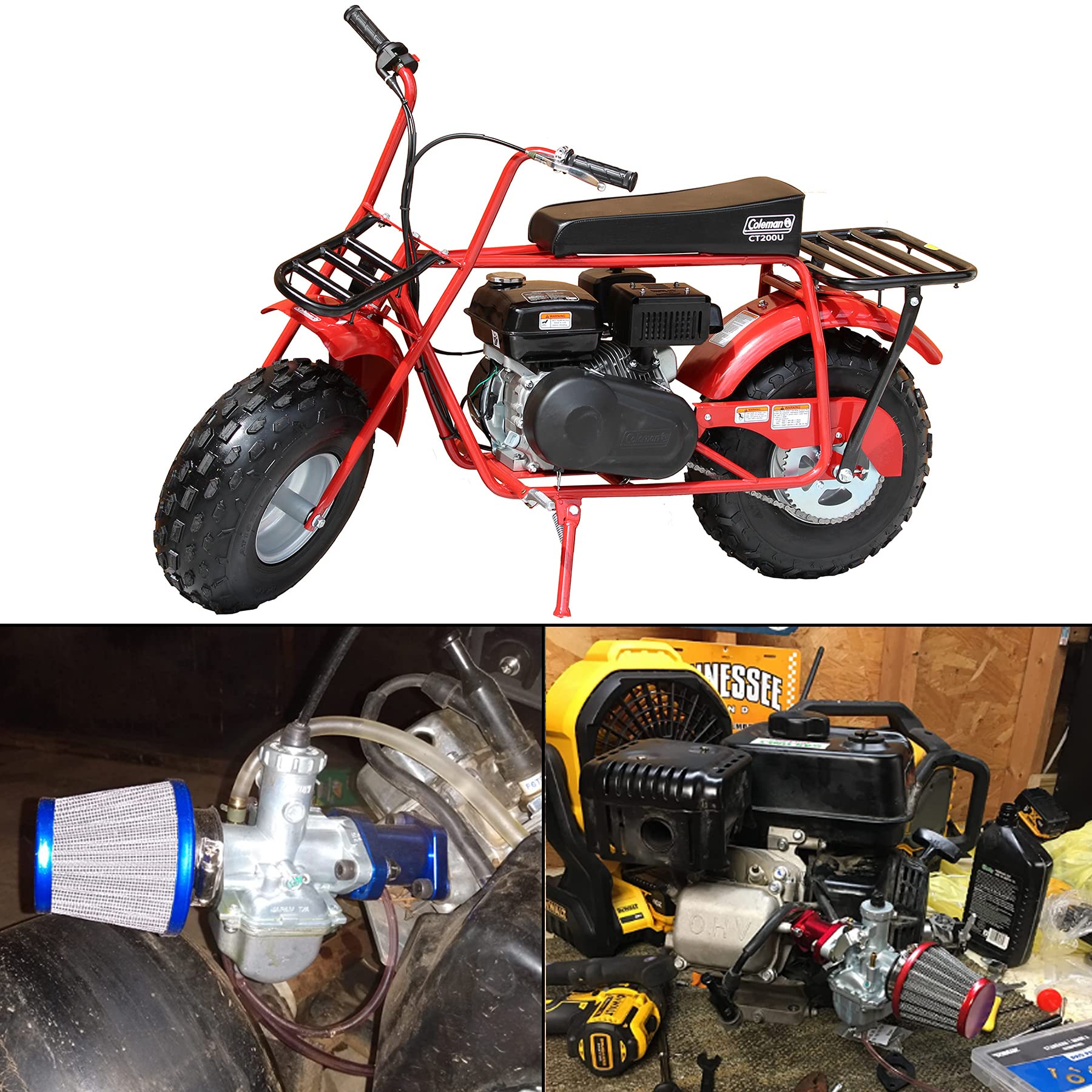 Carburateur VM22 26 Mm Pour Mikuni Performance Predator 212cc GX160 GX200 CT200U 196cc KT196 Pit Dirt Bike Mini Bike Avec Filtre à Air De 38 Mm