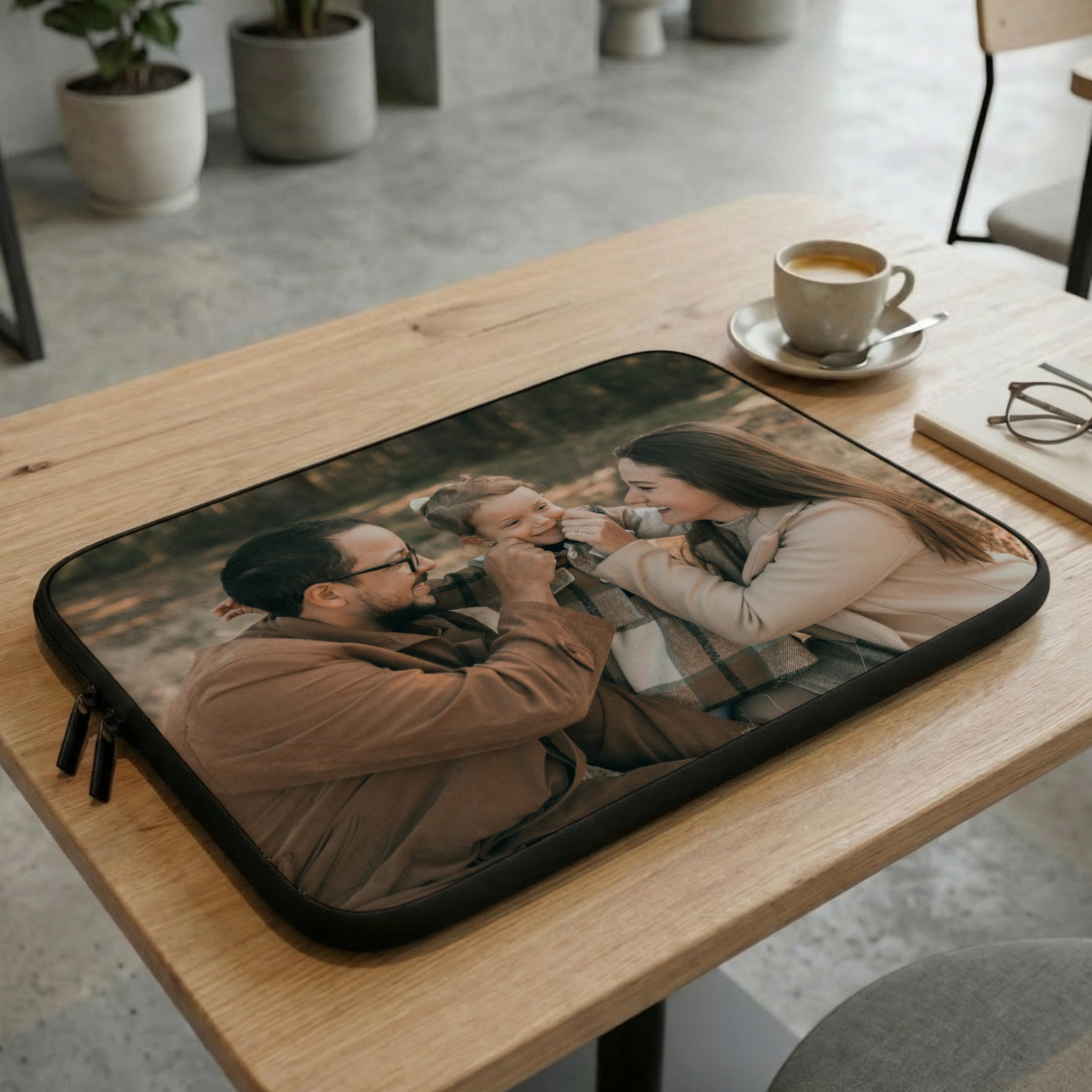 PhotoFancy® – Personalisierte Laptoptasche mit Foto bedrucken – Neopren Notebook Hülle selbst gestalten – Laptop Sleeve in 3 Größen