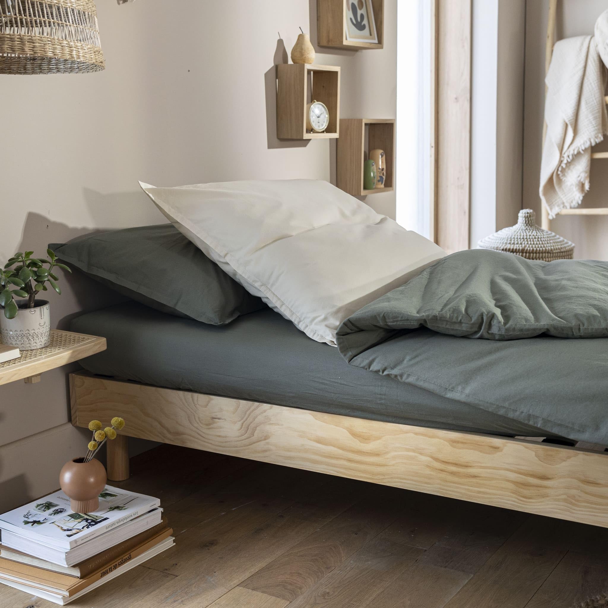 Terre de Nuit Sommier kit 80x190 en Bois Massif Naturel