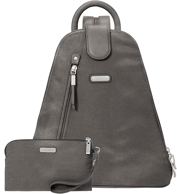 Metro Backpack with RFID Phone Wristlet - 9x11 Convertible Sling Bag for Women with Adjustable Shoulder Straps