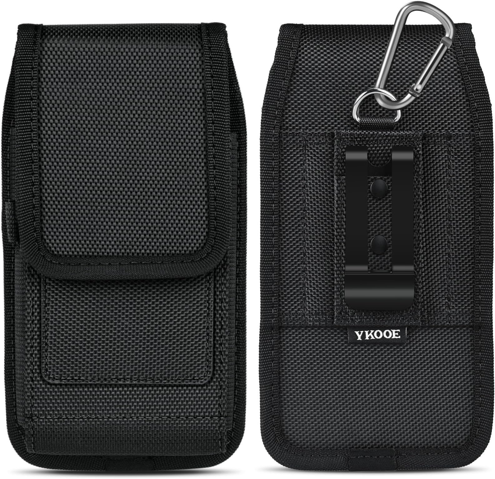 Universal MOLLE Tactical Phone Pouch - Belt Hook Holster, Water-Resistant Nylon, Fits Most Phones
