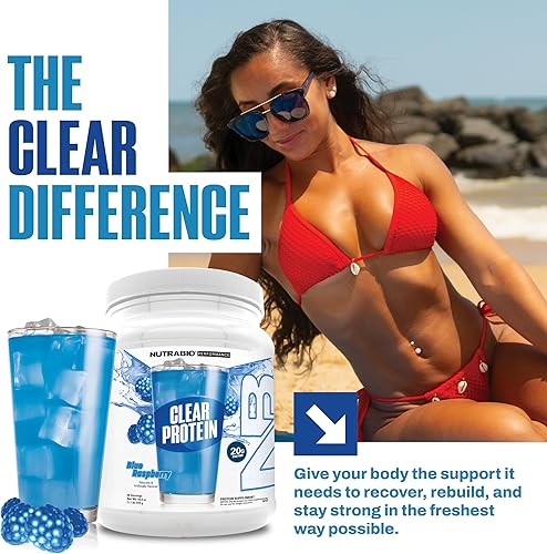 Miniatura 4 de NutraBio Polvo aislado de proteína de suero transparente - Maximiza el crecimiento muscular - Fórmula de acción rápida - Absorción rápida - 20