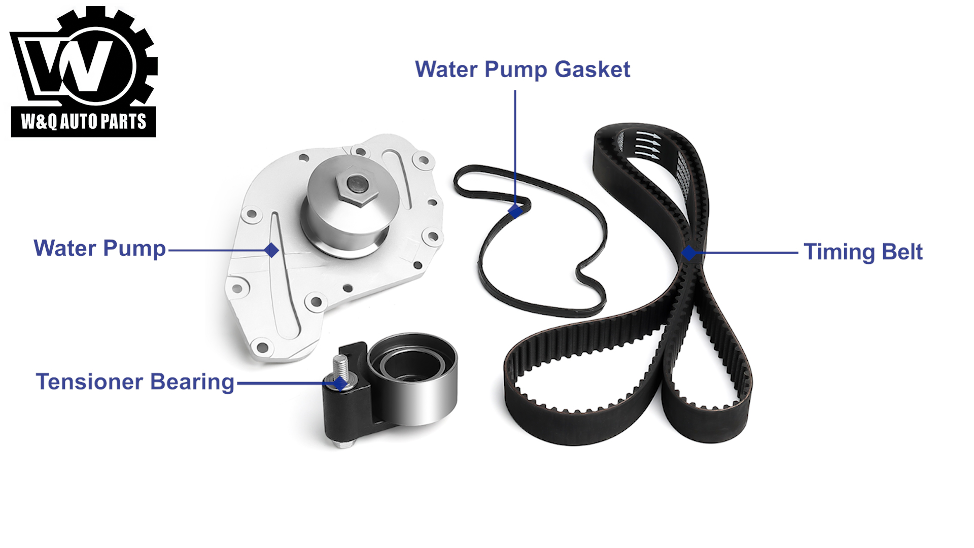 Water Timers CCIYU Timing Belt Water Pump Kit 2005-2010 For
