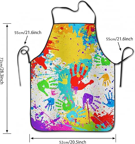 Miniatura 3 de Imiss Delantal de arte para niños, colorido, impermeable, para artista, lavable, para niñas, niños, pintor, hornear