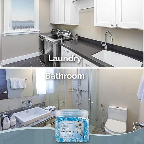 Miniatura 10 de SMELLS BEGONE Perlas de gel eliminador de olores  Ambientador  Elimina el olor en baños, automóviles, barcos, caravanas y áreas de mascotas  Hecho