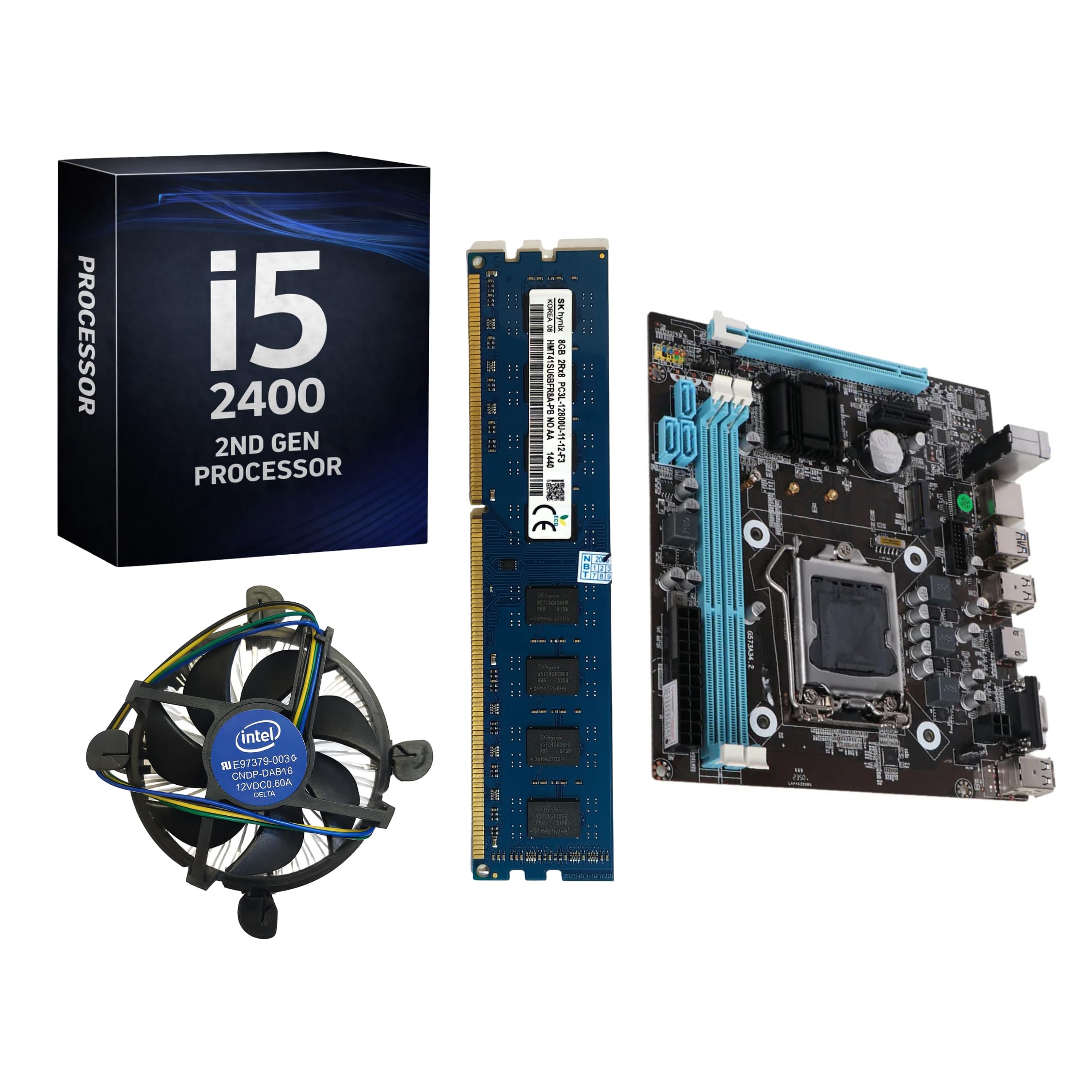 i5 2400 Motherboard Combo 4GB DDR3 1600 MHz RAM with H61 Chipset Motherboard & CPU Fan | Pre Assembled Pre Tested | Best for Office | Study | Business Uses | 1 Year Warranty-image-28