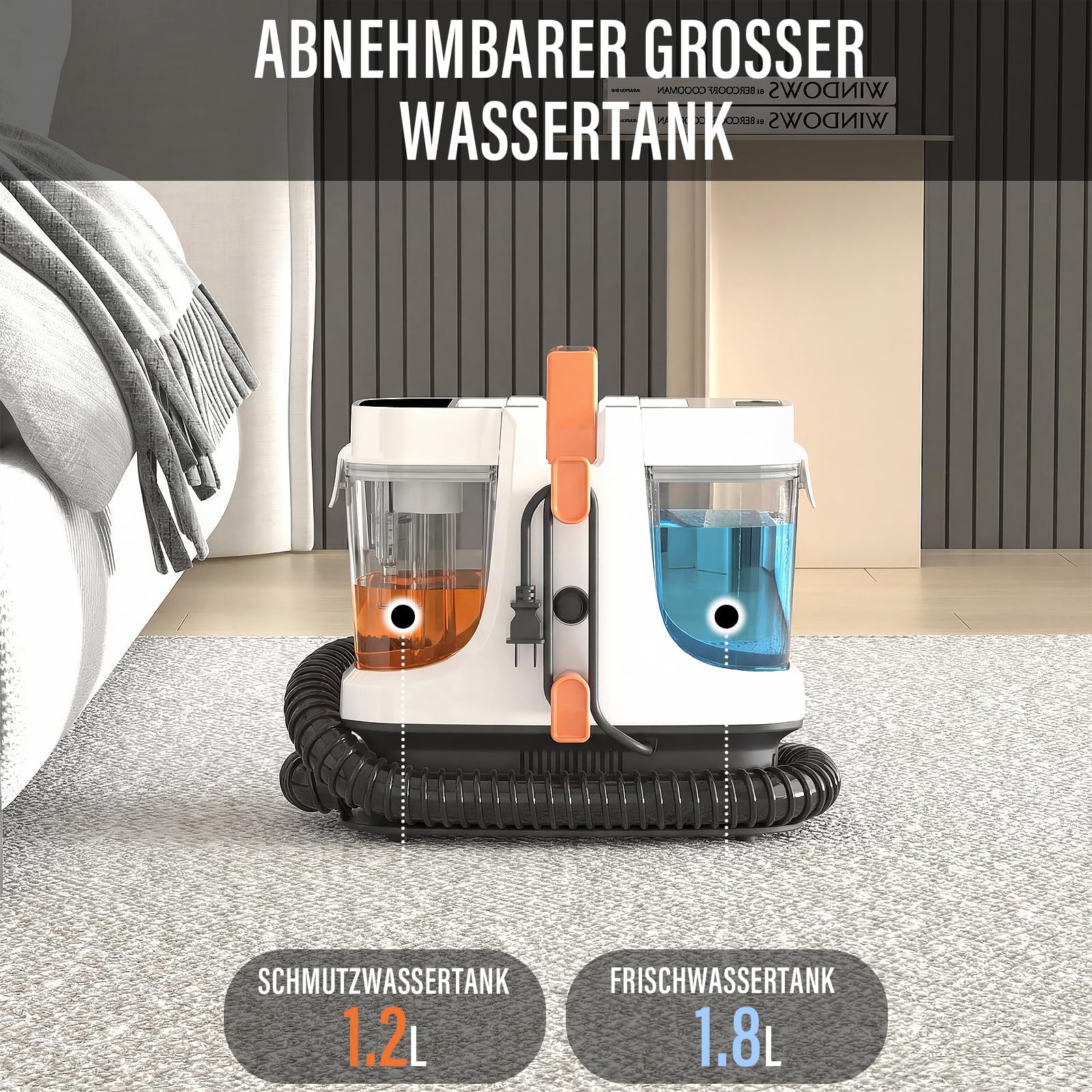 Tragbare Teppich- & Polsterreinigungsmaschine für Haustiere