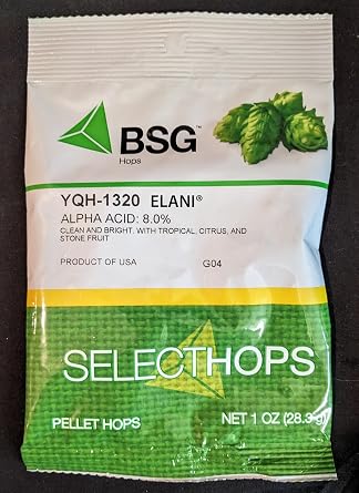 ELANI HOPS Wild Northern Idaho YQH-1320 1oz Hop Pellets BSG HYQ1001Z from Yakima Quality Hops for homebrewing West Coast IPA Hazy IPA and Pale Ale