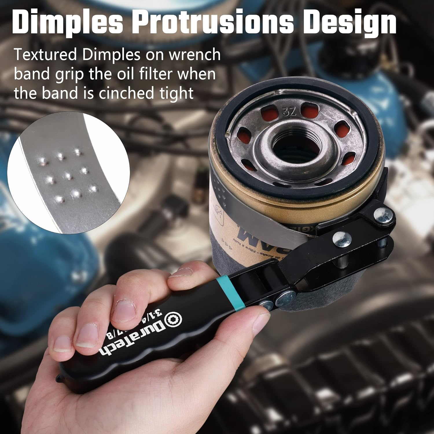 DURATECH 9-Piece Metric Offset Box Wrench Set&8-Piece Oil Filter Swivel Wrench Set