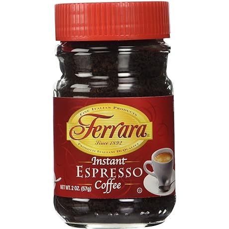 Ferrara Instant Espresso Coffee: Instant Liquid Espresso in a Convenient 2 oz Size
