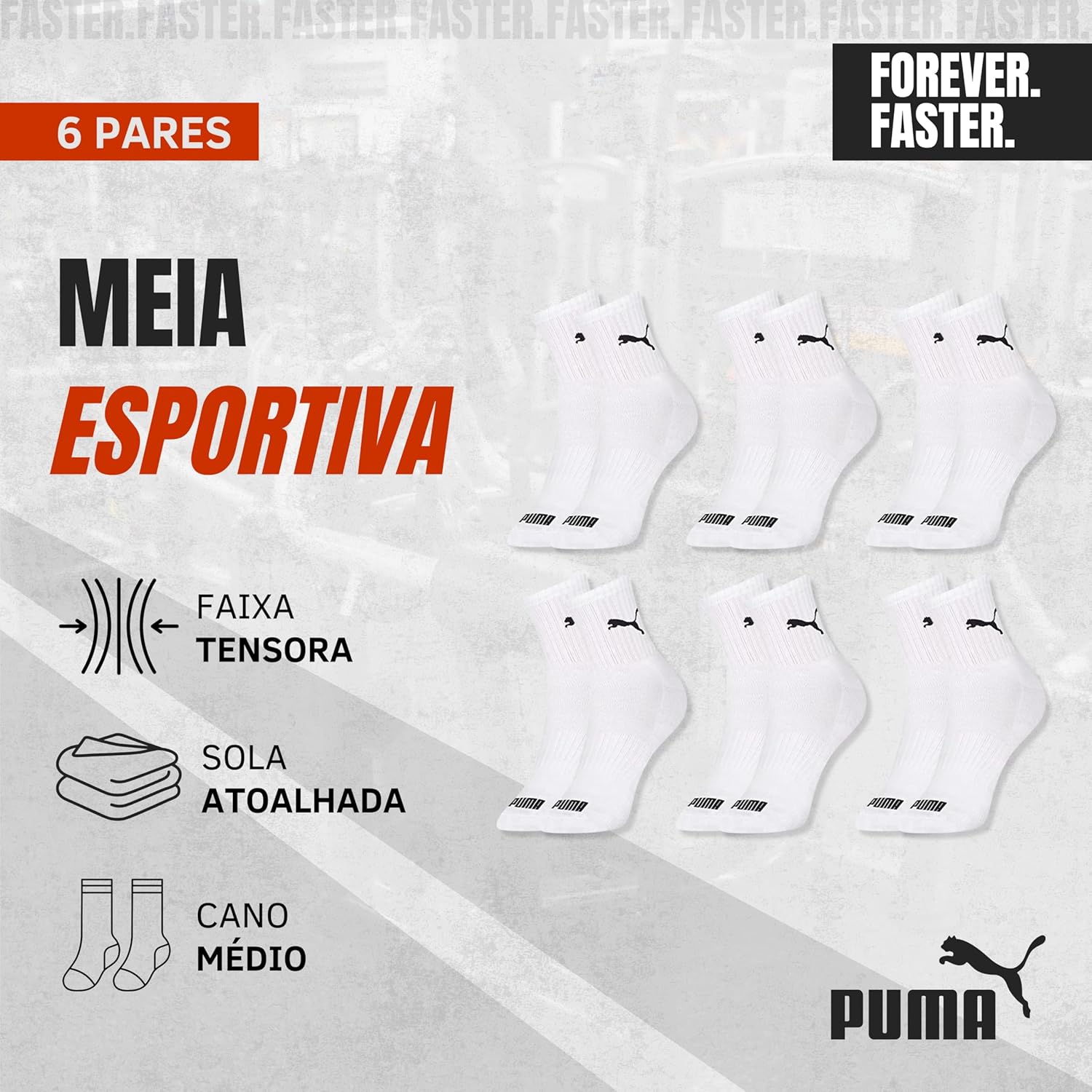 Review Kit 6 Pares Meia Puma: Conforto e Estilo Para Sua Academia! 4 811FryoKJRL. AC SL1500