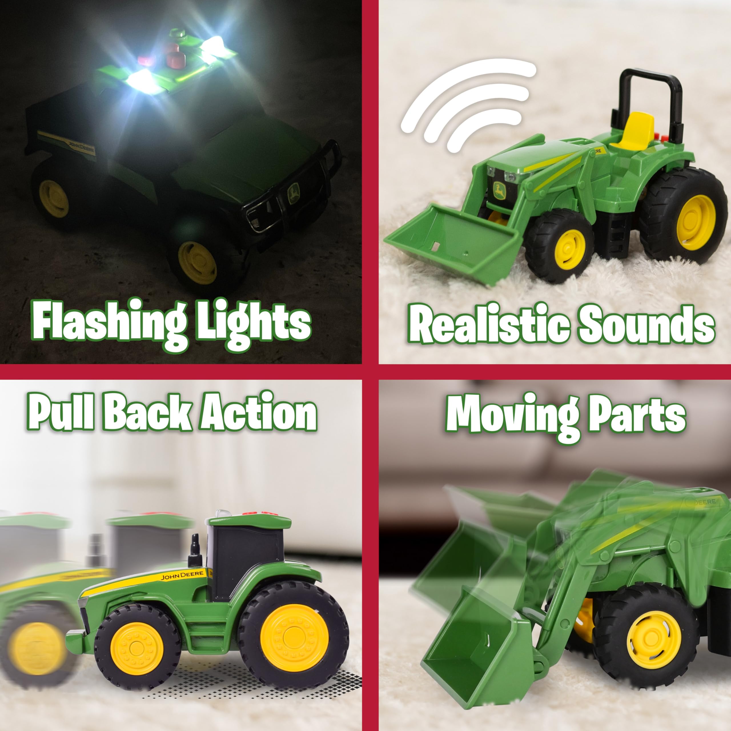 Amazon.co.jp: John Deere ミニファームビークル 3個パック おもちゃの