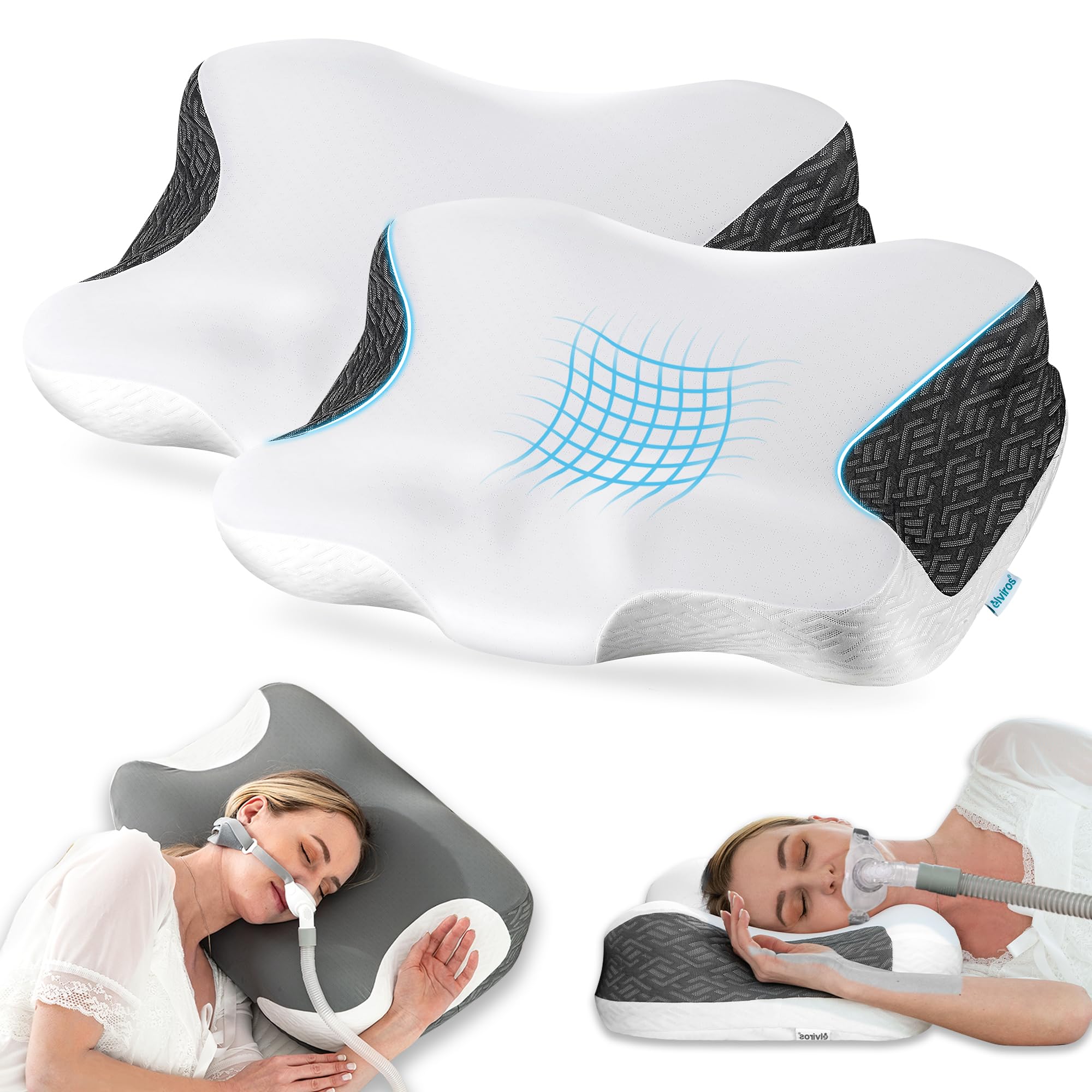 Elviros CPAP Pillow 2 Pack