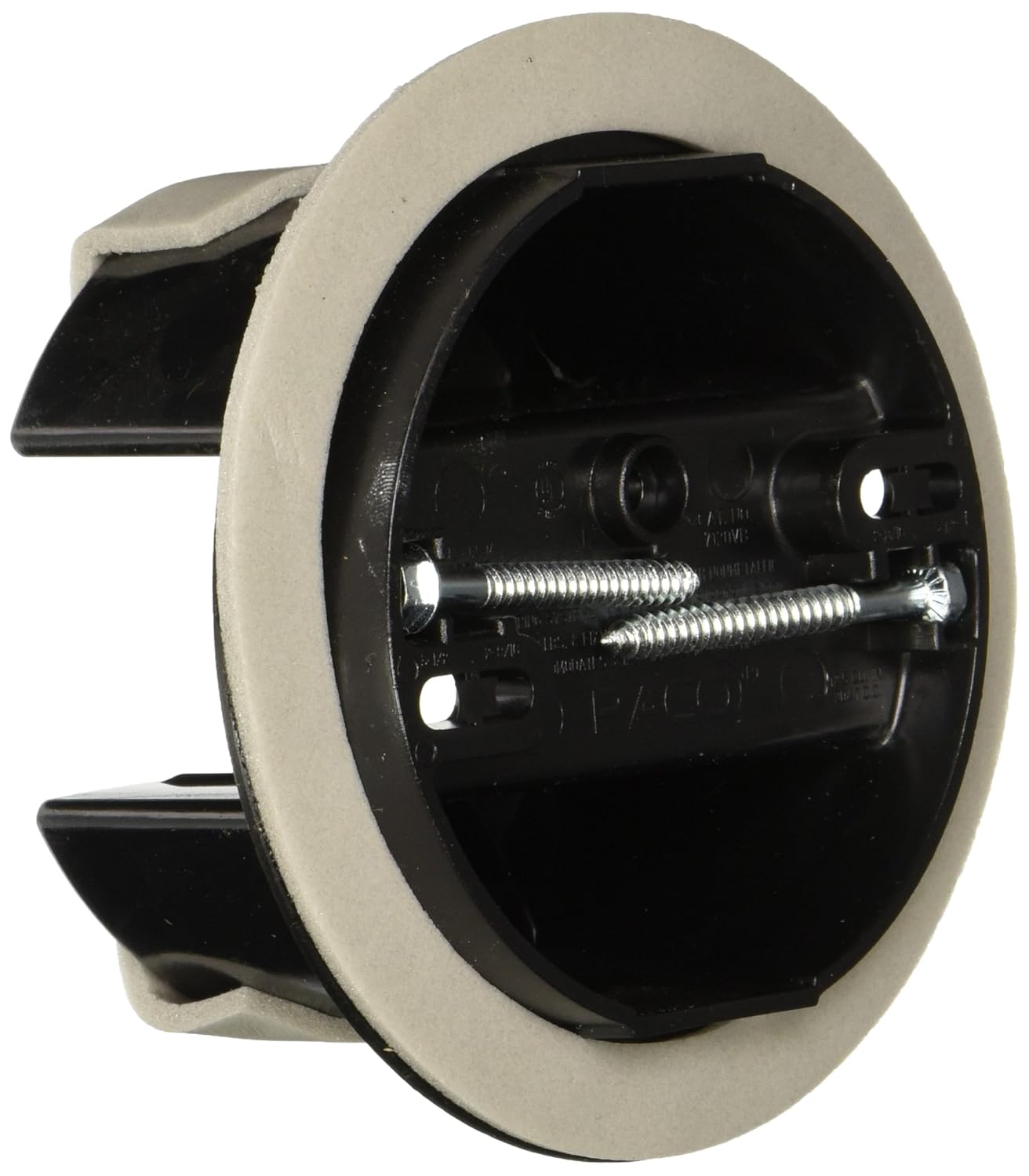 Saddle Box 4 in. Round Ceiling Fan and Fixture Box, Vapor Barrier