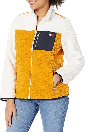 Tommy Hilfiger womens Clrblk Zipup Sherpa