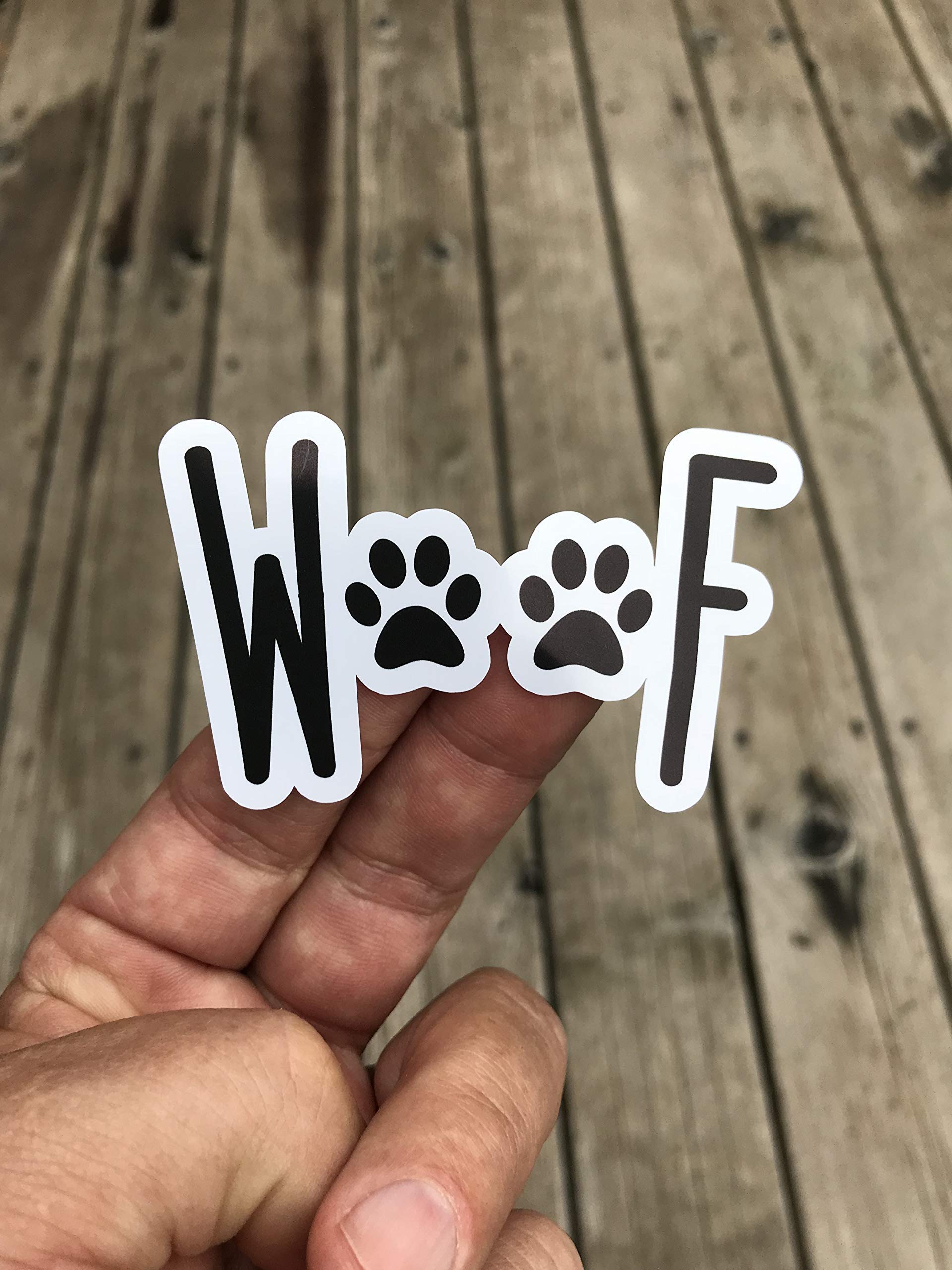 Woof Sticker, Laptop sticker, Water Bottle Sticker, Phone Sticker, Window Sticker, Dog Sticker, Funny Sticker