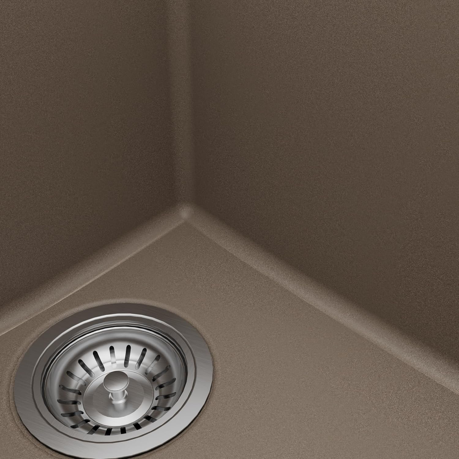 Karran QU-811 32 Inch Undermount 60/40 Double Bowl Quartz Composite Kitchen Sink Kit in Concrete, Large/Small Bowls, Includes Bottom Grids, Basket Drains, Luster Pro Polish, Heat & Scratch Resistant
