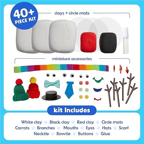 Miniatura 2 de Dan&Darci Kit de fabricación de muñeco de nieve para niños, kits de manualidades para niñas, niños, niños pequeños, niños, niños pequeños,
